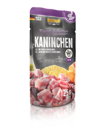 BELCANDO Finest Selection Kaninchen mit Hirse & Süßkartoffel 125g