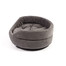 FERA ovales Hundebett mit Kissen 61x51x16 cm grau