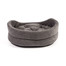 FERA ovales Hundebett mit Kissen 61x51x16 cm grau