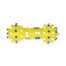 PET NOVA DOG LIFE STYLE Kauspielzeug Hantel 12cm gelb