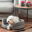 FERA Hundebett oval grau L 66x55x17 cm
