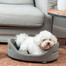 FERA Hundebett oval grau M 61x51x16 cm