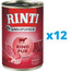 RINTI Singlefleisch Pure Monoproteinfutter für ausgewachsene Hunde 12 x 800 g