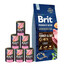 BRIT Premium By Nature Light 15 kg + Nassfutter mit Pute 6x400 g