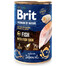 BRIT Premium by Nature Fish&Fish Skin 400 g Fisch und Fischhaut natürliches Hundefutter