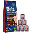 BRIT Premium By Nature Senior Large Extra Large L+XL 15 kg + RAFI Nassfutter mit Pute 6x400 g