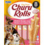 INABA Churu Rolls Chicken 8x12g Wrap mit Huhn und Lachs für Hunde