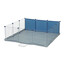ZOLUX NEOLIFE Neopark Gehege für Hauskatzen105x105x35 blau