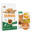 IAMS for Vitality mit Lamm für adulte Katzen 3 kg + 3 x Huhn und Truthahn in Soße 85 g GRATIS