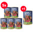 SIMPLY FROM NATURE Hundenassfutter Hirsch mit Buchweizengrütze 5 x 400 g + 400 g GRATIS