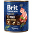 BRIT Premium by Nature 800 g Schweinefleisch und Speiseröhre natürliches Hundefutter